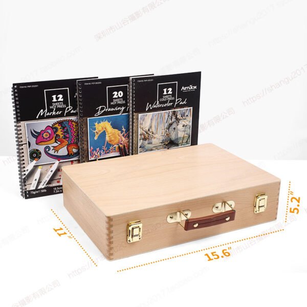 Deluxe Art Set in beechwood box - 134 Piece - Image 6