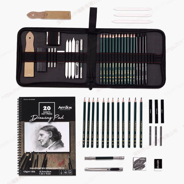 Professional Sketching Kit - 35 Pieces - Image 2