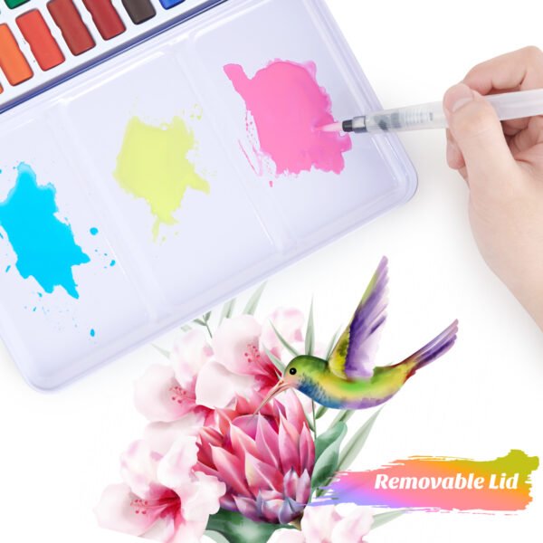 Watercolor set for Beginner - 36 Assorted Vibrant Colors - Image 5